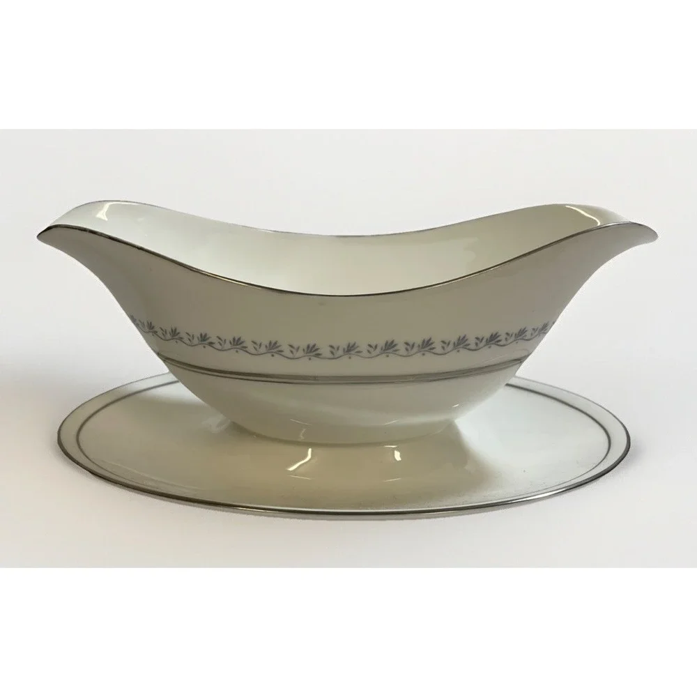 Royal Doulton Tiara H4915 Gravy Boat with Attached Under Plate Replacement Piece